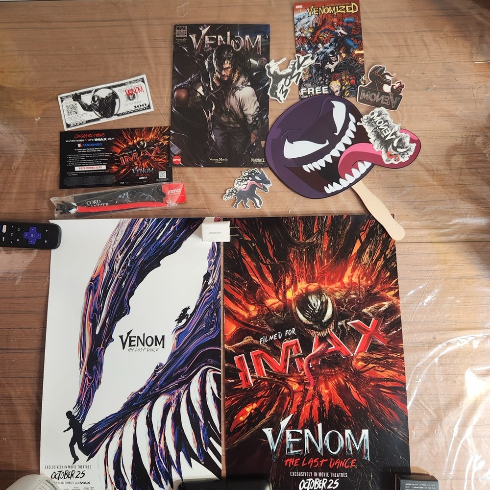 Venom Last Dance Bundle: Premiere Ticket Posters & Bonus October 2024 NY +